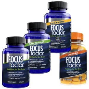 Focus Factor Product Range of bottles